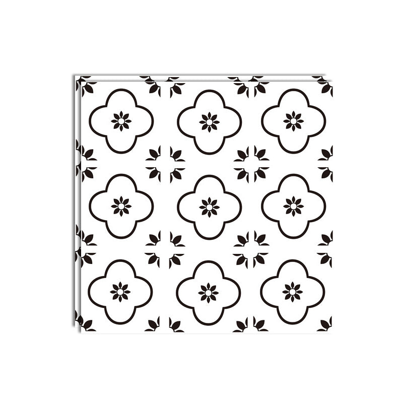 Mosaic Tile Peel and Stick Wall Tile Modern PVC Wallpaper with Waterproof White Carvings Clearhalo 'Flooring 'Home Improvement' 'home_improvement' 'home_improvement_peel_stick_blacksplash' 'Peel & Stick Backsplash Tile' 'peel_stick_blacksplash' 'Walls & Ceilings' Walls and Ceiling' 6887914