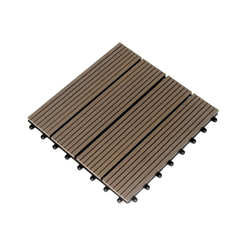 Floor Bullnose Click Lock Wire Brushed Wooden Flooring Tiles Light Brown Clearhalo 'Flooring 'Hardwood Flooring' 'hardwood_flooring' 'Home Improvement' 'home_improvement' 'home_improvement_hardwood_flooring' Walls and Ceiling' 6887964