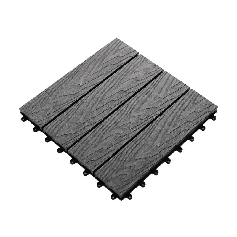 Floor Bullnose Click Lock Wire Brushed Wooden Flooring Tiles Light Gray Clearhalo 'Flooring 'Hardwood Flooring' 'hardwood_flooring' 'Home Improvement' 'home_improvement' 'home_improvement_hardwood_flooring' Walls and Ceiling' 6887972