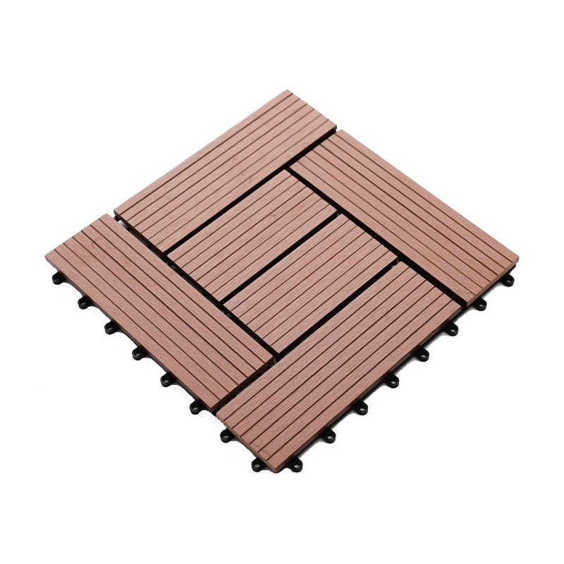Floor Bullnose Click Lock Wire Brushed Wooden Flooring Tiles Light Khaki Clearhalo 'Flooring 'Hardwood Flooring' 'hardwood_flooring' 'Home Improvement' 'home_improvement' 'home_improvement_hardwood_flooring' Walls and Ceiling' 6887975