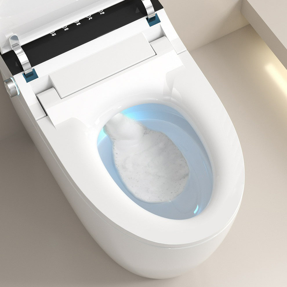 Modern Toilet Bowl ABS Floor Mounted Siphon Jet Flush Toilet Clearhalo 'Bathroom Remodel & Bathroom Fixtures' 'Home Improvement' 'home_improvement' 'home_improvement_toilets' 'Toilets & Bidets' 'Toilets' 6888407