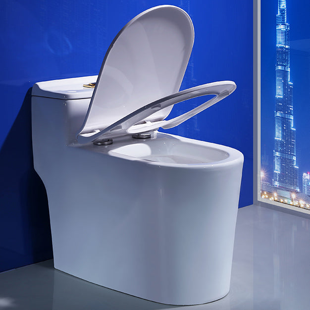 Traditional Toilet Bowl One Piece Floor Mounted Siphon Jet Porcelain Toilet Clearhalo 'Bathroom Remodel & Bathroom Fixtures' 'Home Improvement' 'home_improvement' 'home_improvement_toilets' 'Toilets & Bidets' 'Toilets' 6888584