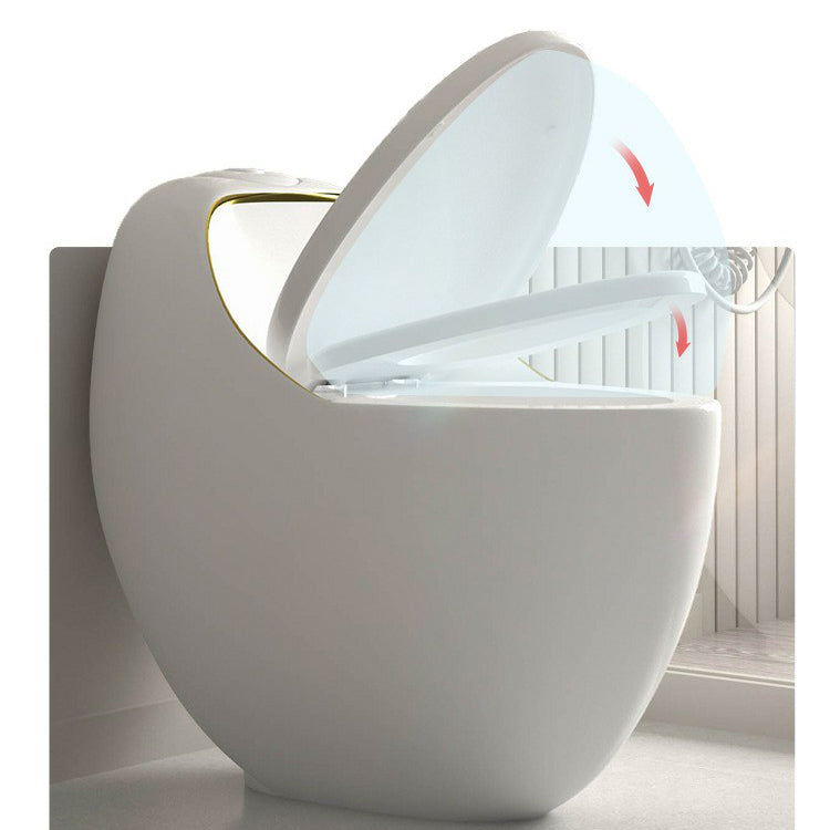 Contemporary 1 Piece Flush Toilet Floor Mounted Urine Toilet for Bathroom Clearhalo 'Bathroom Remodel & Bathroom Fixtures' 'Home Improvement' 'home_improvement' 'home_improvement_toilets' 'Toilets & Bidets' 'Toilets' 6888772
