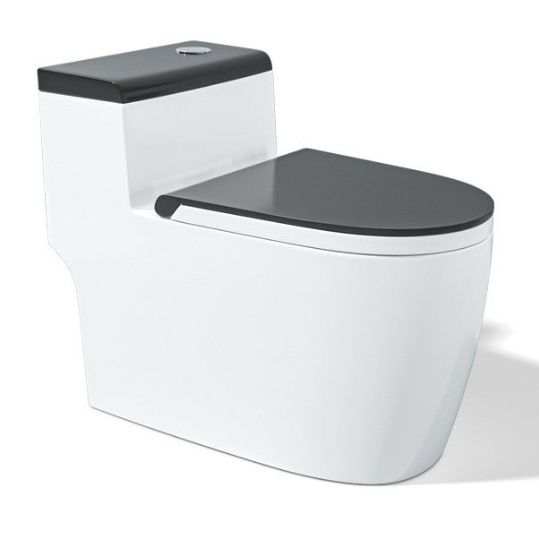 Modern 1 Piece Toilet Bowl Floor Mounted Urine Toilet for Bathroom 16"L x 28"W x 24"H Black Clearhalo 'Bathroom Remodel & Bathroom Fixtures' 'Home Improvement' 'home_improvement' 'home_improvement_toilets' 'Toilets & Bidets' 'Toilets' 6888834