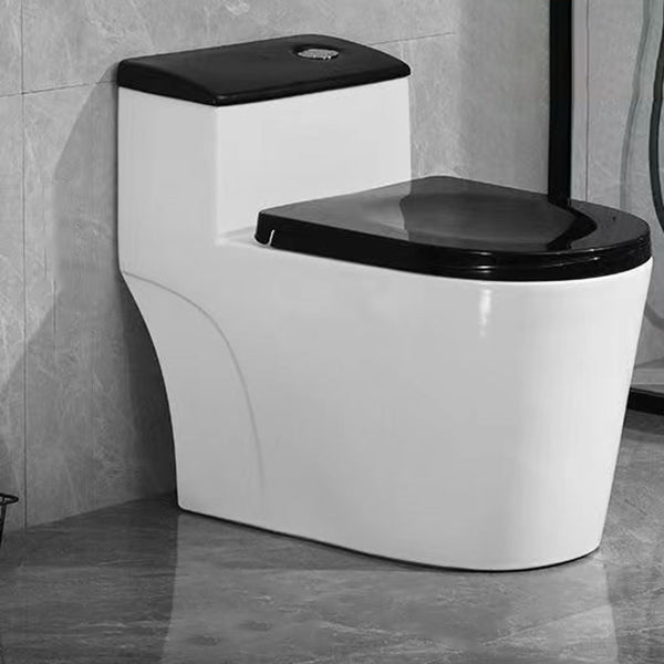 Modern 1 Piece Toilet Bowl Floor Mounted Urine Toilet for Bathroom 15"L x 28"W x 24"H Black Clearhalo 'Bathroom Remodel & Bathroom Fixtures' 'Home Improvement' 'home_improvement' 'home_improvement_toilets' 'Toilets & Bidets' 'Toilets' 6888837