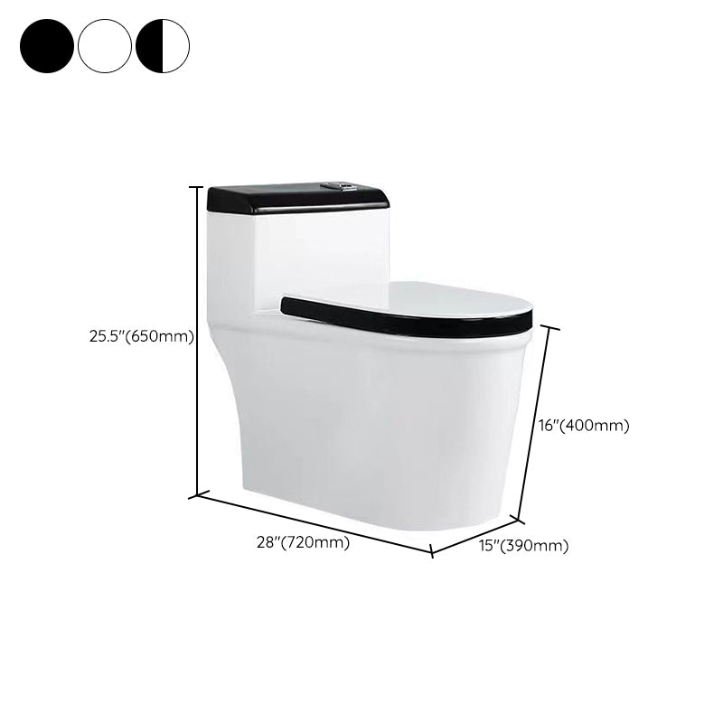 Modern 1 Piece Toilet Bowl Floor Mounted Urine Toilet for Bathroom Clearhalo 'Bathroom Remodel & Bathroom Fixtures' 'Home Improvement' 'home_improvement' 'home_improvement_toilets' 'Toilets & Bidets' 'Toilets' 6888856