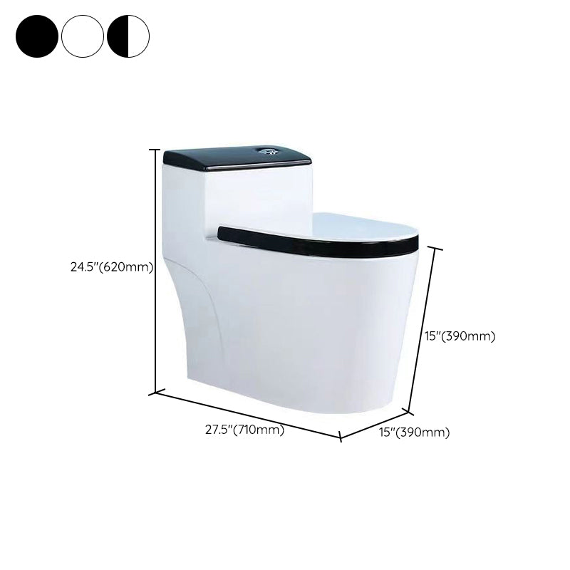 Modern 1 Piece Toilet Bowl Floor Mounted Urine Toilet for Bathroom Clearhalo 'Bathroom Remodel & Bathroom Fixtures' 'Home Improvement' 'home_improvement' 'home_improvement_toilets' 'Toilets & Bidets' 'Toilets' 6888858