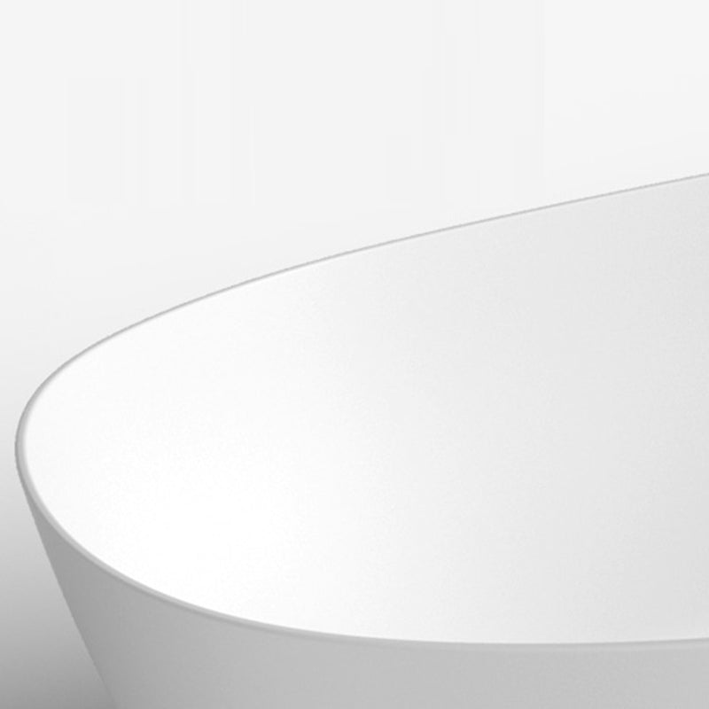 Soaking Stone Bathtub Antique Finish Oval Back to Wall Bath Tub Clearhalo 'Bathroom Remodel & Bathroom Fixtures' 'Bathtubs' 'Home Improvement' 'home_improvement' 'home_improvement_bathtubs' 'Showers & Bathtubs' 6889929