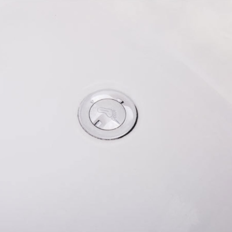 Modern Acrylic Corner Bath 24.8-inch Tall Soaking White Bathtub Clearhalo 'Bathroom Remodel & Bathroom Fixtures' 'Bathtubs' 'Home Improvement' 'home_improvement' 'home_improvement_bathtubs' 'Showers & Bathtubs' 6889977