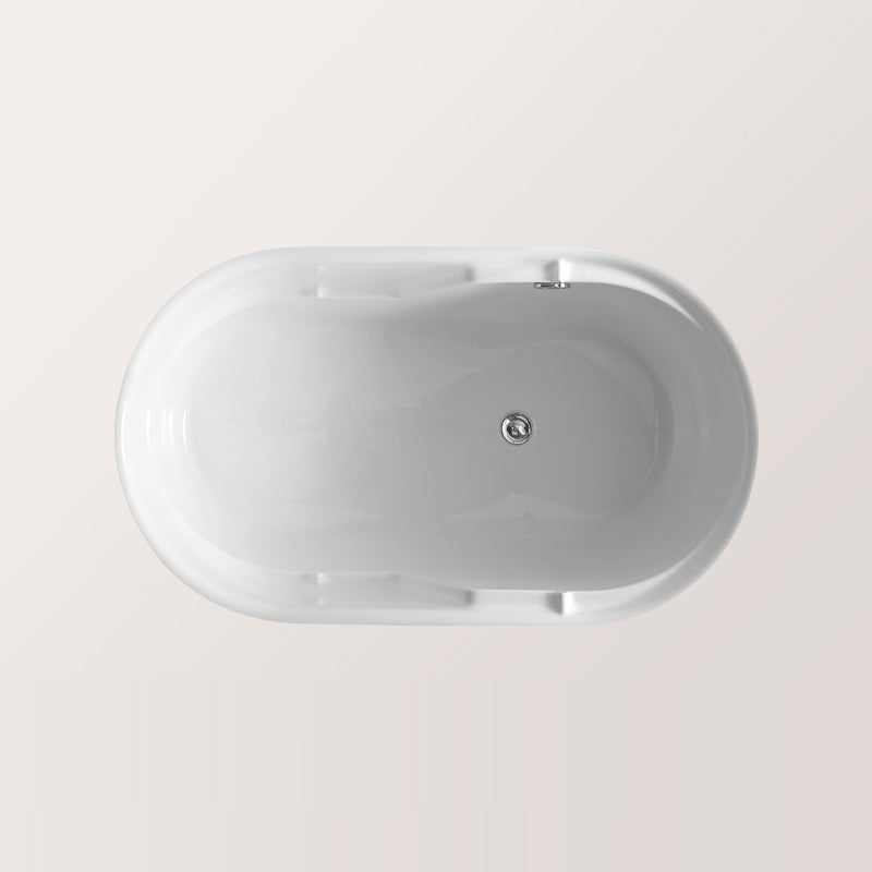 Modern Acrylic Bathtub Freestanding Soaking Tub , 27.56-inch Wide 31"L x 28"W x 23"H Overflow Hole Included Clearhalo 'Bathroom Remodel & Bathroom Fixtures' 'Bathtubs' 'Home Improvement' 'home_improvement' 'home_improvement_bathtubs' 'Showers & Bathtubs' 6889986