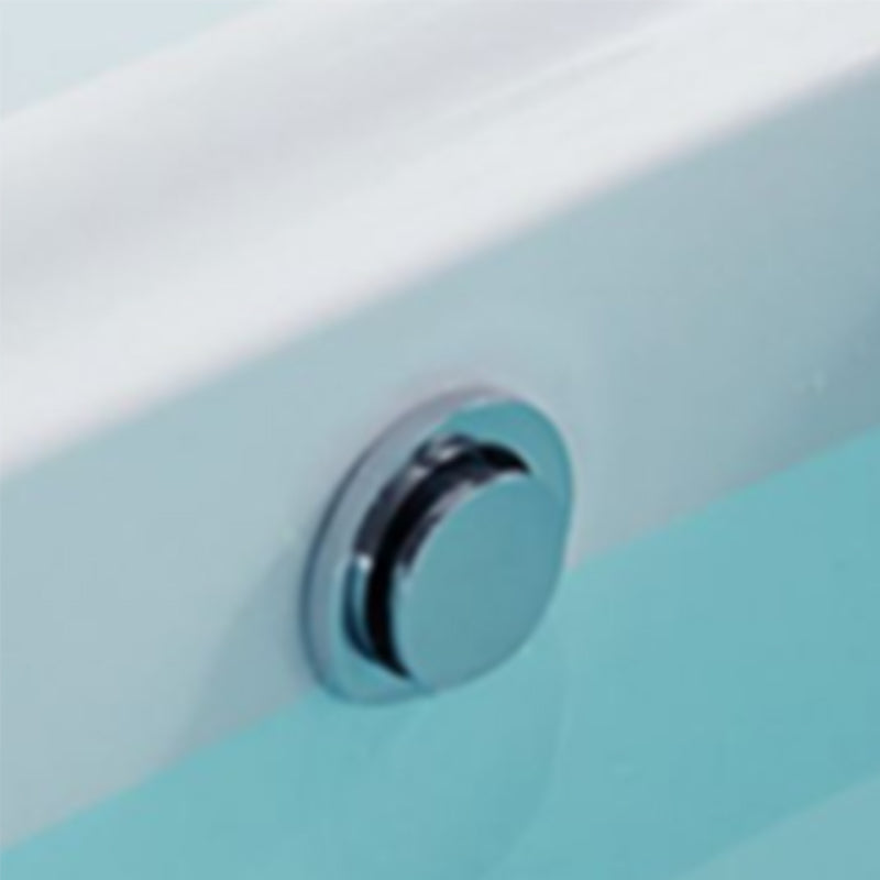 Modern Acrylic Bathtub Freestanding Soaking Tub , 27.56-inch Wide Clearhalo 'Bathroom Remodel & Bathroom Fixtures' 'Bathtubs' 'Home Improvement' 'home_improvement' 'home_improvement_bathtubs' 'Showers & Bathtubs' 6889992