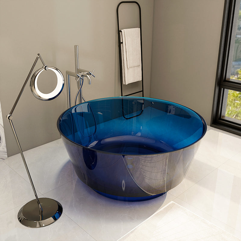 Modern Soaking Bathtub Antique Finish Round Freestanding Bath Tub Clearhalo 'Bathroom Remodel & Bathroom Fixtures' 'Bathtubs' 'Home Improvement' 'home_improvement' 'home_improvement_bathtubs' 'Showers & Bathtubs' 6890018