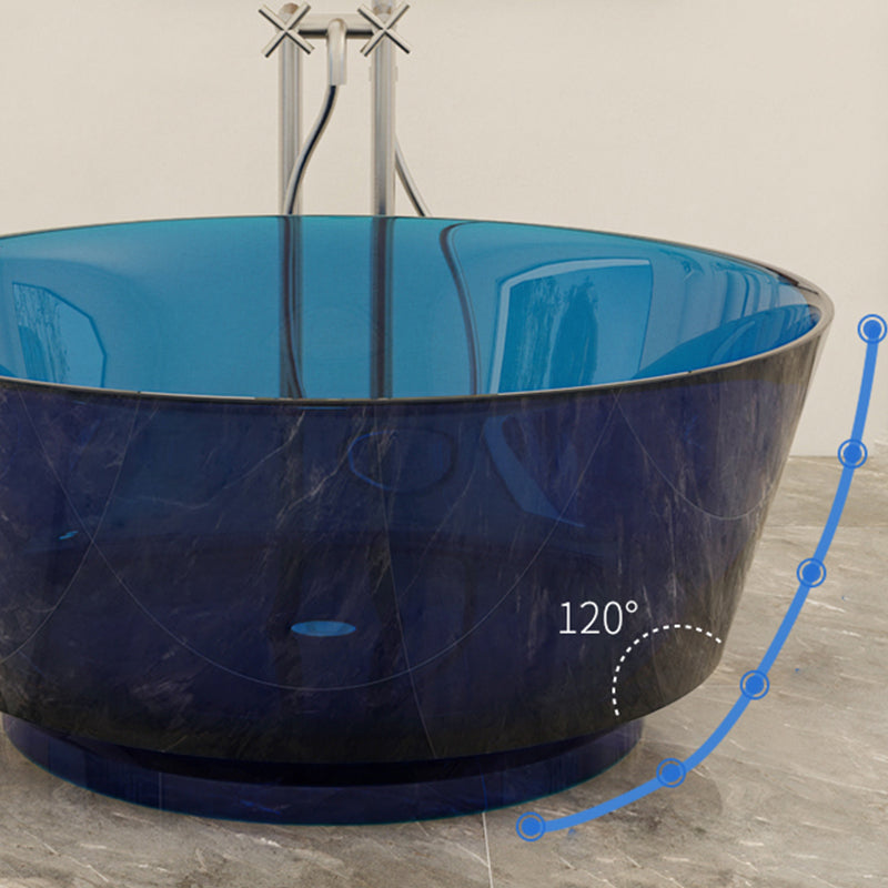 Modern Soaking Bathtub Antique Finish Round Freestanding Bath Tub Clearhalo 'Bathroom Remodel & Bathroom Fixtures' 'Bathtubs' 'Home Improvement' 'home_improvement' 'home_improvement_bathtubs' 'Showers & Bathtubs' 6890031