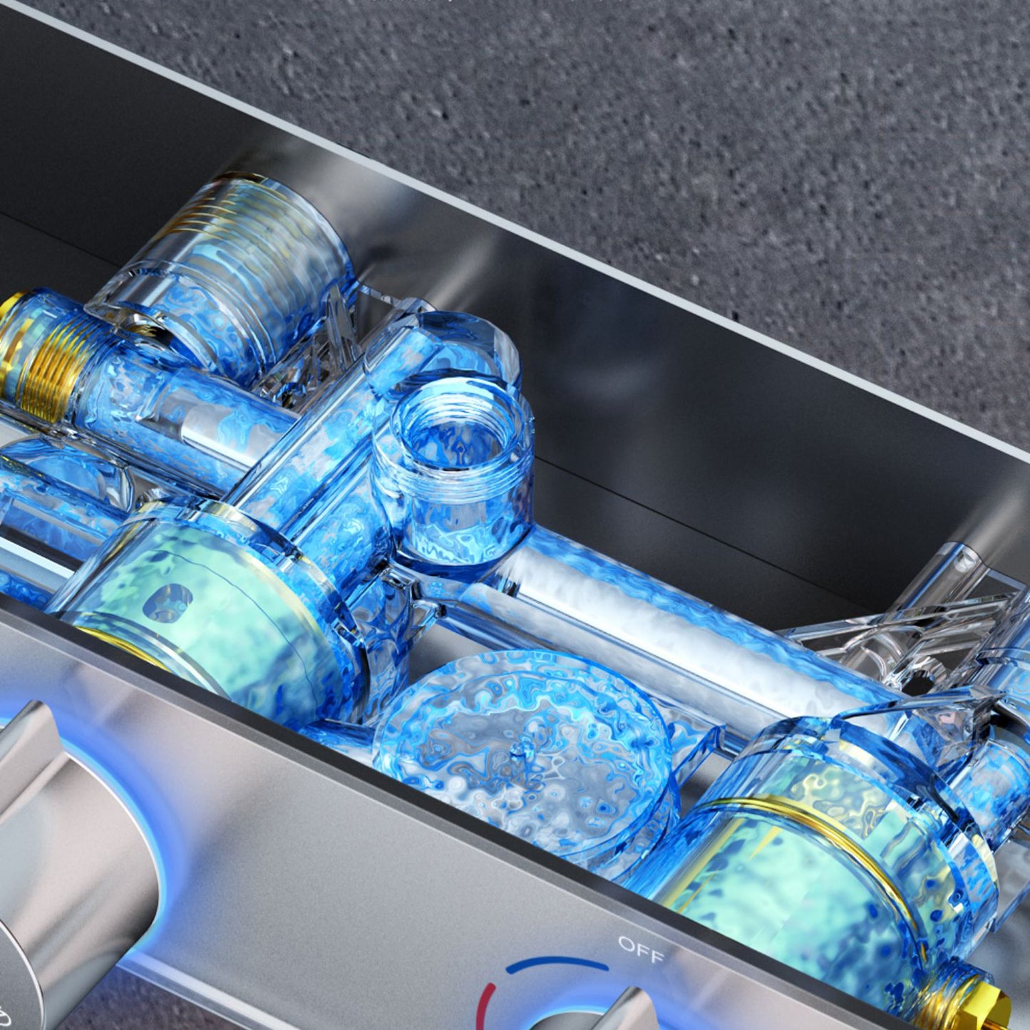 Shower System Rain Shower Head Massage/Jet Handheld Shower Trim Clearhalo 'Bathroom Remodel & Bathroom Fixtures' 'Home Improvement' 'home_improvement' 'home_improvement_shower_faucets' 'Shower Faucets & Systems' 'shower_faucets' 'Showers & Bathtubs Plumbing' 'Showers & Bathtubs' 6890293