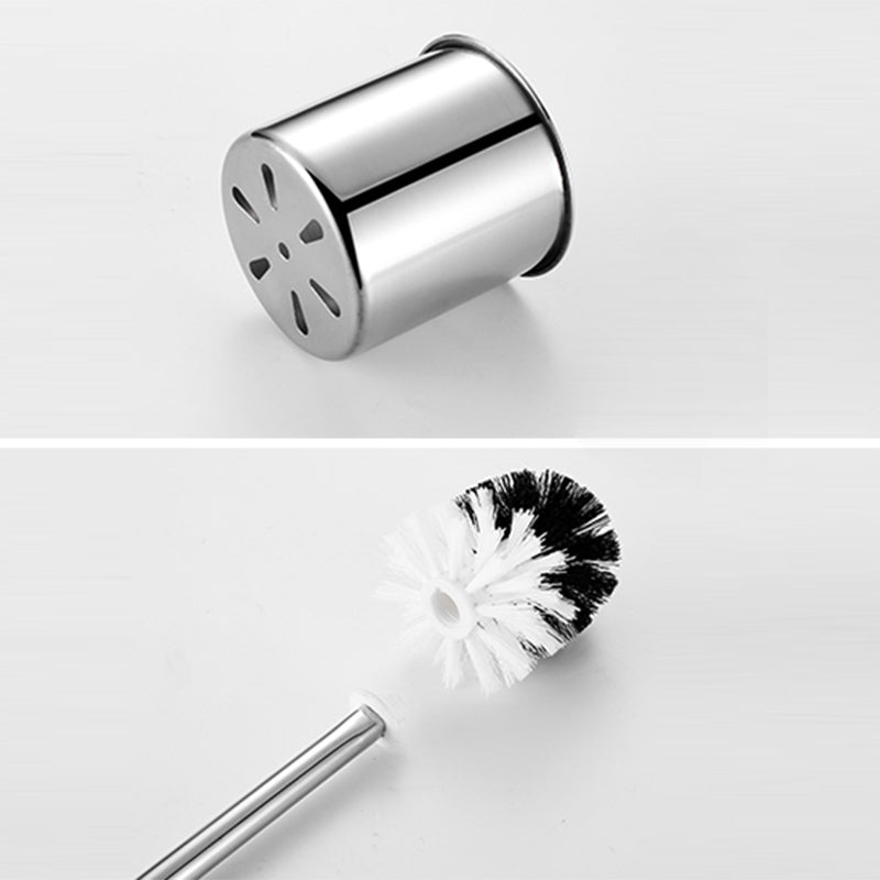 Silver/Black Bathroom Hardware Set Modern Bathroom Accessories Hardware Set Clearhalo 'Bathroom Hardware Sets' 'Bathroom Hardware' 'Bathroom Remodel & Bathroom Fixtures' 'bathroom_hardware_sets' 'Home Improvement' 'home_improvement' 'home_improvement_bathroom_hardware_sets' 6893086