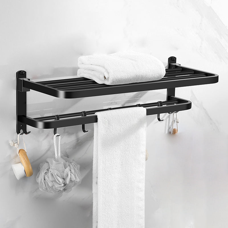 Matte Black Bathroom Hardware Set Modern Bathroom Accessories Hardware Set Towel Rack (24"L) Clearhalo 'Bathroom Hardware Sets' 'Bathroom Hardware' 'Bathroom Remodel & Bathroom Fixtures' 'bathroom_hardware_sets' 'Home Improvement' 'home_improvement' 'home_improvement_bathroom_hardware_sets' 6893103