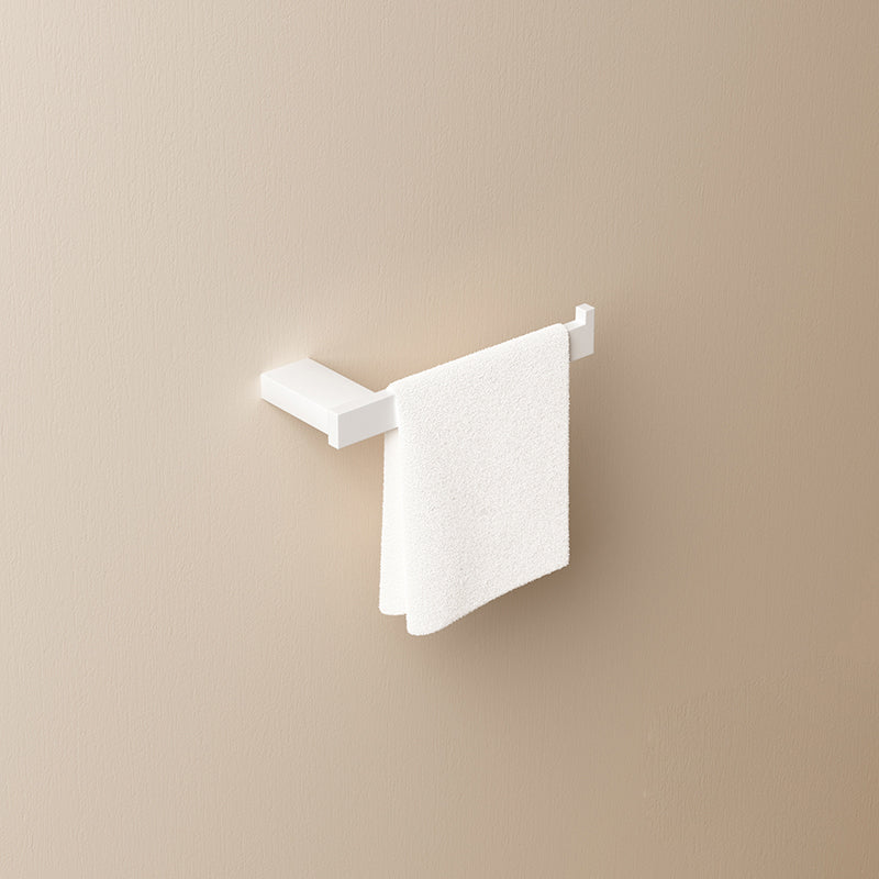 Modern White Bathroom Accessory Set Stainless Steel Bath Hardware Set Towel Ring Clearhalo 'Bathroom Hardware Sets' 'Bathroom Hardware' 'Bathroom Remodel & Bathroom Fixtures' 'bathroom_hardware_sets' 'Home Improvement' 'home_improvement' 'home_improvement_bathroom_hardware_sets' 6893179