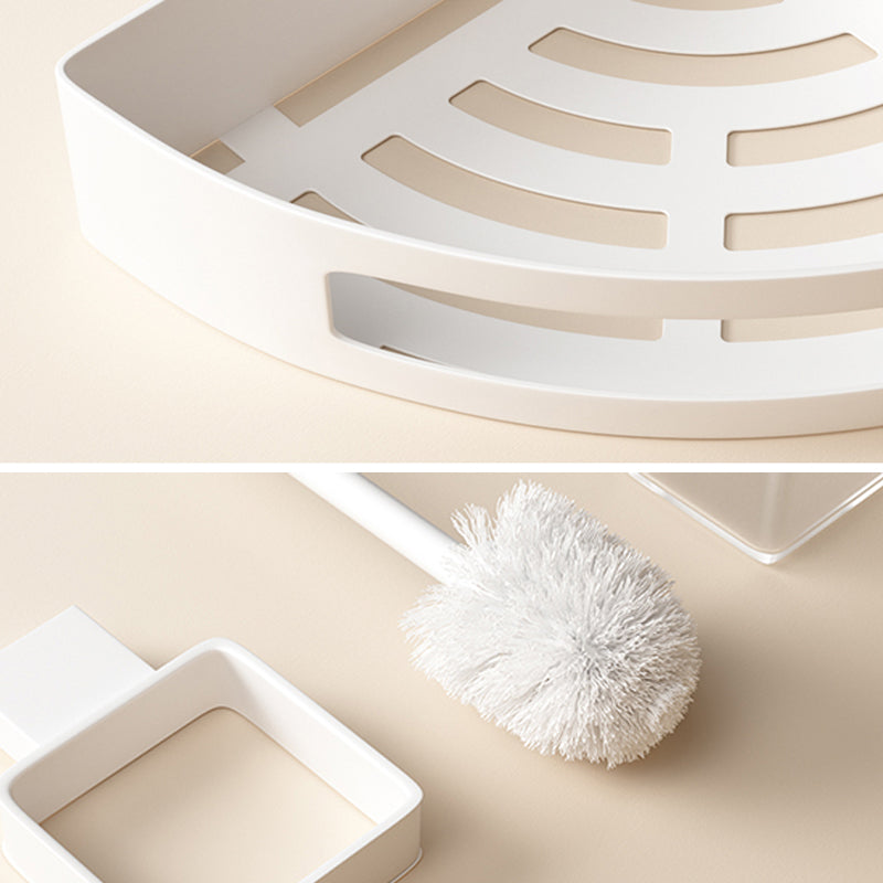 Modern White Bathroom Accessory Set Stainless Steel Bath Hardware Set Clearhalo 'Bathroom Hardware Sets' 'Bathroom Hardware' 'Bathroom Remodel & Bathroom Fixtures' 'bathroom_hardware_sets' 'Home Improvement' 'home_improvement' 'home_improvement_bathroom_hardware_sets' 6893184