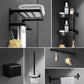 Black Modern Bathroom Accessory Set Stainless Bathroom Hardware Clearhalo 'Bathroom Hardware Sets' 'Bathroom Hardware' 'Bathroom Remodel & Bathroom Fixtures' 'bathroom_hardware_sets' 'Home Improvement' 'home_improvement' 'home_improvement_bathroom_hardware_sets' 6893206