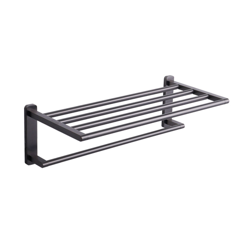 Modern Metal Bathroom Hardware Set Black Bathroom Accessories Hardware Set Towel Rack Clearhalo 'Bathroom Hardware Sets' 'Bathroom Hardware' 'Bathroom Remodel & Bathroom Fixtures' 'bathroom_hardware_sets' 'Home Improvement' 'home_improvement' 'home_improvement_bathroom_hardware_sets' 6893237