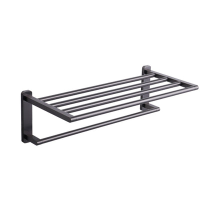 Modern Metal Bathroom Hardware Set Black Bathroom Accessories Hardware Set Towel Rack Clearhalo 'Bathroom Hardware Sets' 'Bathroom Hardware' 'Bathroom Remodel & Bathroom Fixtures' 'bathroom_hardware_sets' 'Home Improvement' 'home_improvement' 'home_improvement_bathroom_hardware_sets' 6893237