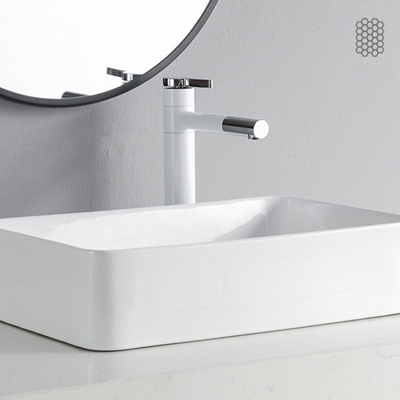 Rectangular Bathroom Sink Porcelain Trough Bathroom Sink(Not Included Faucets) Clearhalo 'Bathroom Remodel & Bathroom Fixtures' 'Bathroom Sinks & Faucet Components' 'Bathroom Sinks' 'bathroom_sink' 'Home Improvement' 'home_improvement' 'home_improvement_bathroom_sink' 6894574