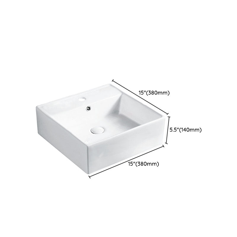 Modern Vessel Bathroom Sink Porcelain with Pop-Up Drain Vessel Sink without Faucet Clearhalo 'Bathroom Remodel & Bathroom Fixtures' 'Bathroom Sinks & Faucet Components' 'Bathroom Sinks' 'bathroom_sink' 'Home Improvement' 'home_improvement' 'home_improvement_bathroom_sink' 6894628
