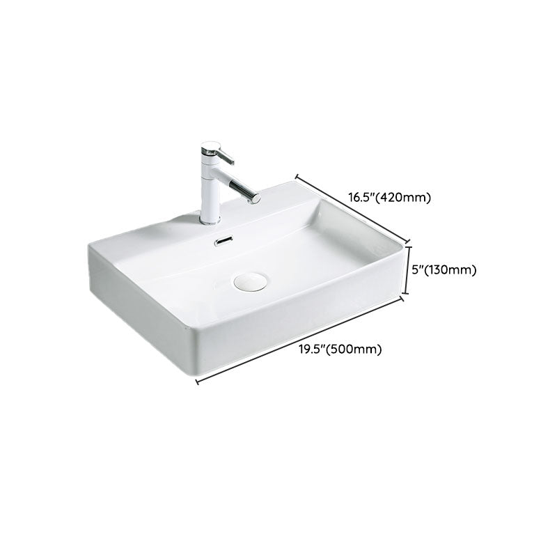 Modern Vessel Bathroom Sink Porcelain with Pop-Up Drain Vessel Sink without Faucet Clearhalo 'Bathroom Remodel & Bathroom Fixtures' 'Bathroom Sinks & Faucet Components' 'Bathroom Sinks' 'bathroom_sink' 'Home Improvement' 'home_improvement' 'home_improvement_bathroom_sink' 6894630