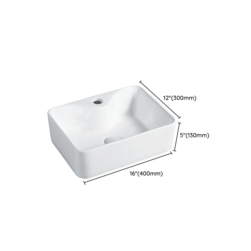 Modern Vessel Bathroom Sink Porcelain with Pop-Up Drain Vessel Sink without Faucet Clearhalo 'Bathroom Remodel & Bathroom Fixtures' 'Bathroom Sinks & Faucet Components' 'Bathroom Sinks' 'bathroom_sink' 'Home Improvement' 'home_improvement' 'home_improvement_bathroom_sink' 6894636