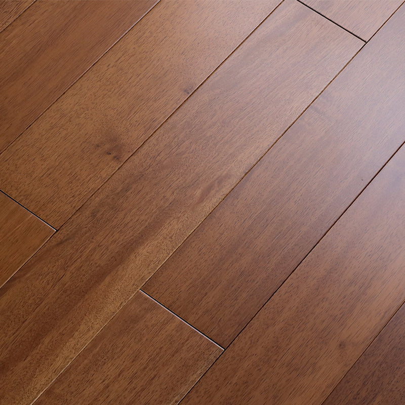 Modern Tile Flooring Solid Wood Click Lock Smooth Floor Planks Dark Brown Clearhalo 'Flooring 'Hardwood Flooring' 'hardwood_flooring' 'Home Improvement' 'home_improvement' 'home_improvement_hardwood_flooring' Walls and Ceiling' 6894866