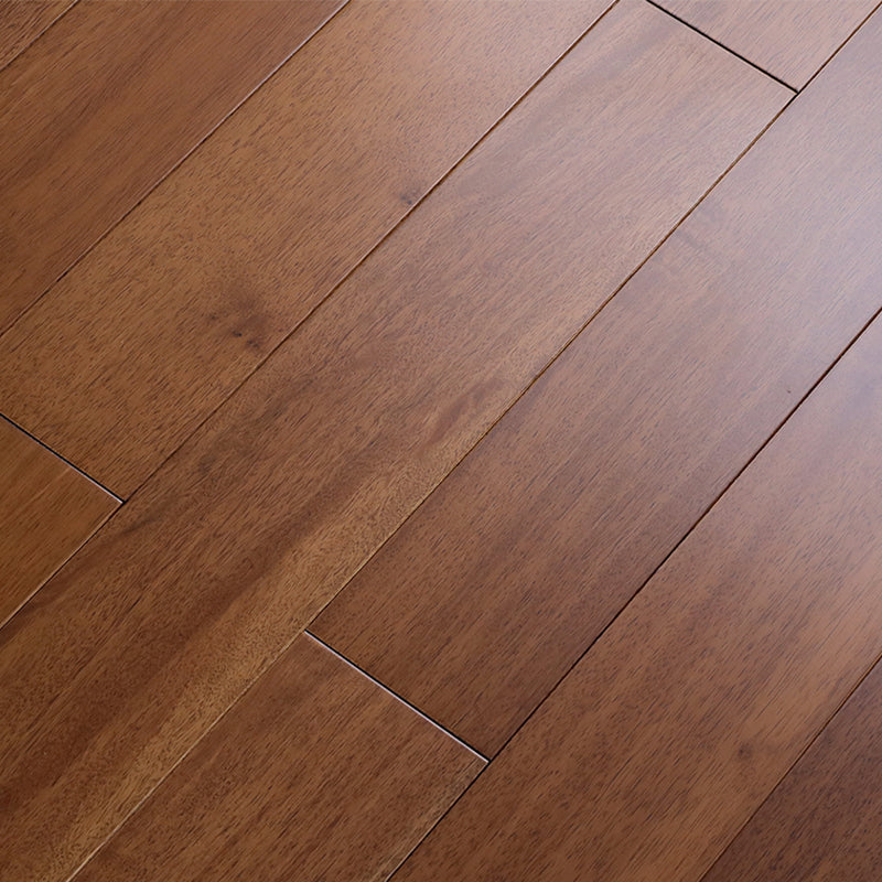 Modern Tile Flooring Solid Wood Click Lock Smooth Floor Planks Dark Brown Clearhalo 'Flooring 'Hardwood Flooring' 'hardwood_flooring' 'Home Improvement' 'home_improvement' 'home_improvement_hardwood_flooring' Walls and Ceiling' 6894866