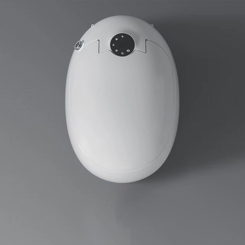 Contemporary Heated Seat White Round Ceramic Floor Mount Bidet Clearhalo 'Bathroom Remodel & Bathroom Fixtures' 'Bidets' 'Home Improvement' 'home_improvement' 'home_improvement_bidets' 'Toilets & Bidets' 6895089