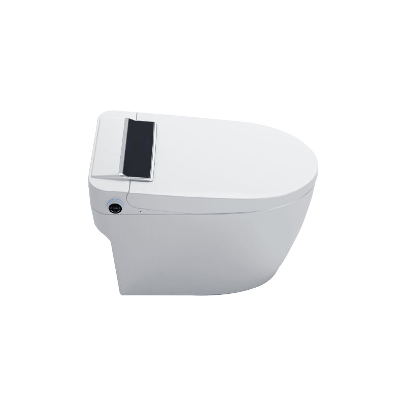 Elongated Floor Mount Bidet White Floor Standing Bidet with Unlimited Warm Water Clearhalo 'Bathroom Remodel & Bathroom Fixtures' 'Bidets' 'Home Improvement' 'home_improvement' 'home_improvement_bidets' 'Toilets & Bidets' 6895120