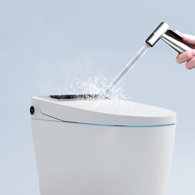 Elongated Floor Mount Bidet White Floor Standing Bidet with Unlimited Warm Water Clearhalo 'Bathroom Remodel & Bathroom Fixtures' 'Bidets' 'Home Improvement' 'home_improvement' 'home_improvement_bidets' 'Toilets & Bidets' 6895122