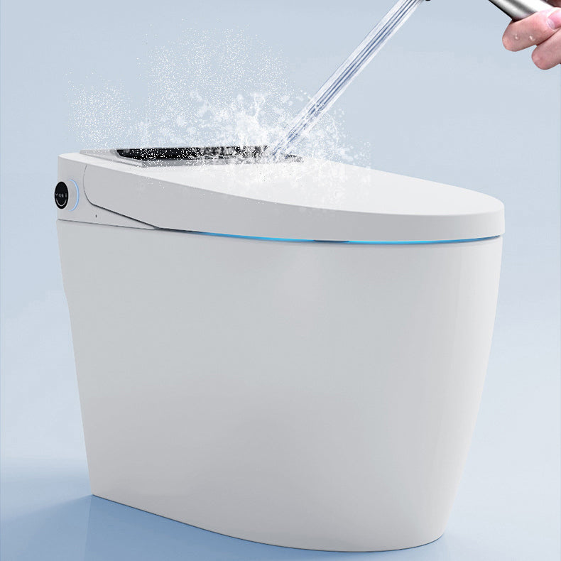 Elongated Floor Mount Bidet White Floor Standing Bidet with Unlimited Warm Water Clearhalo 'Bathroom Remodel & Bathroom Fixtures' 'Bidets' 'Home Improvement' 'home_improvement' 'home_improvement_bidets' 'Toilets & Bidets' 6895126