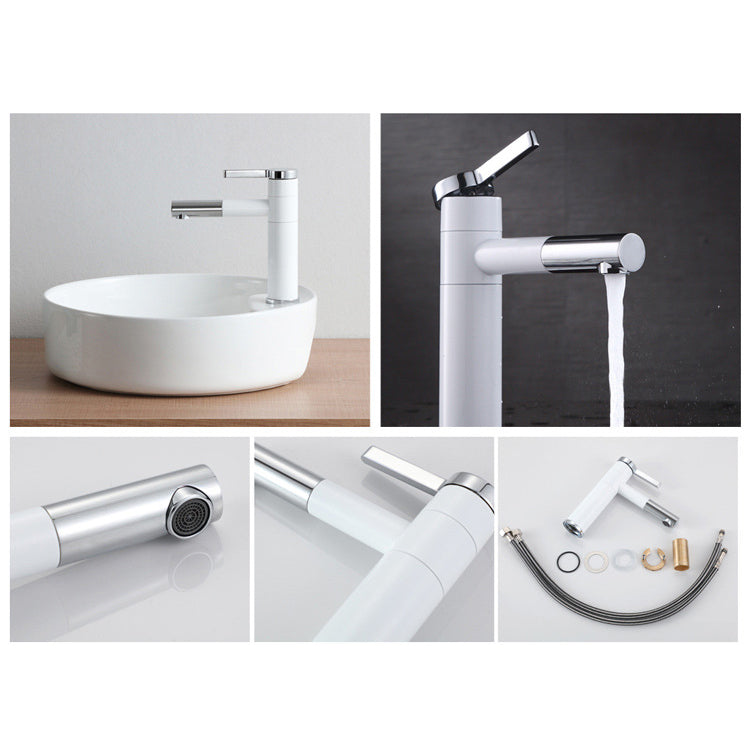 Glam Centerset Faucets Single Lever Handle Faucet for Bathroom Clearhalo 'Bathroom Remodel & Bathroom Fixtures' 'Bathroom Sink Faucets' 'Bathroom Sinks & Faucet Components' 'bathroom_sink_faucets' 'Home Improvement' 'home_improvement' 'home_improvement_bathroom_sink_faucets' 6895189