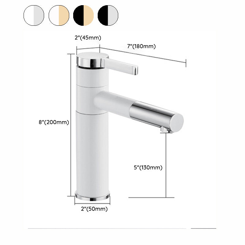 Glam Centerset Faucets Single Lever Handle Faucet for Bathroom Clearhalo 'Bathroom Remodel & Bathroom Fixtures' 'Bathroom Sink Faucets' 'Bathroom Sinks & Faucet Components' 'bathroom_sink_faucets' 'Home Improvement' 'home_improvement' 'home_improvement_bathroom_sink_faucets' 6895190