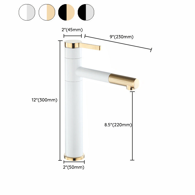 Glam Centerset Faucets Single Lever Handle Faucet for Bathroom Clearhalo 'Bathroom Remodel & Bathroom Fixtures' 'Bathroom Sink Faucets' 'Bathroom Sinks & Faucet Components' 'bathroom_sink_faucets' 'Home Improvement' 'home_improvement' 'home_improvement_bathroom_sink_faucets' 6895191