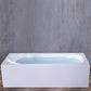 Acrylic Soaking Bathtub Antique Finish Rectangular Back to Wall Bath Clearhalo 'Bathroom Remodel & Bathroom Fixtures' 'Bathtubs' 'Home Improvement' 'home_improvement' 'home_improvement_bathtubs' 'Showers & Bathtubs' 6895611