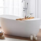 Modern Stone Freestanding Oval Tub Soaking 25.2-inch Tall White Bathtub(Board not Include) Clearhalo 'Bathroom Remodel & Bathroom Fixtures' 'Bathtubs' 'Home Improvement' 'home_improvement' 'home_improvement_bathtubs' 'Showers & Bathtubs' 6895681