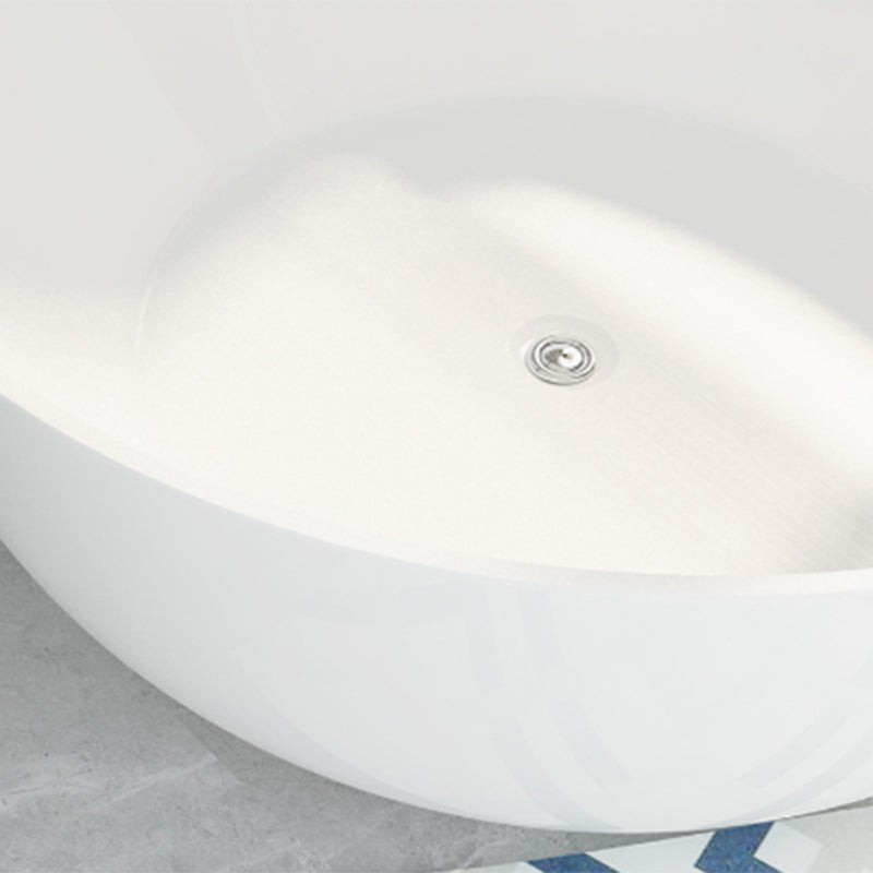 Acrylic Round Tub Soaking Freestanding Bathtub , 23.62-inch Tall Clearhalo 'Bathroom Remodel & Bathroom Fixtures' 'Bathtubs' 'Home Improvement' 'home_improvement' 'home_improvement_bathtubs' 'Showers & Bathtubs' 6895743