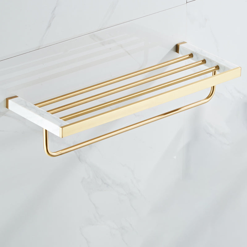 Modern White Bathroom Accessory As Individual Or As a Set in Marble Towel Rack Clearhalo 'Bathroom Hardware Sets' 'Bathroom Hardware' 'Bathroom Remodel & Bathroom Fixtures' 'bathroom_hardware_sets' 'Home Improvement' 'home_improvement' 'home_improvement_bathroom_hardware_sets' 6896916