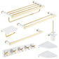 Modern White Bathroom Accessory As Individual Or As a Set in Marble Clearhalo 'Bathroom Hardware Sets' 'Bathroom Hardware' 'Bathroom Remodel & Bathroom Fixtures' 'bathroom_hardware_sets' 'Home Improvement' 'home_improvement' 'home_improvement_bathroom_hardware_sets' 6896919