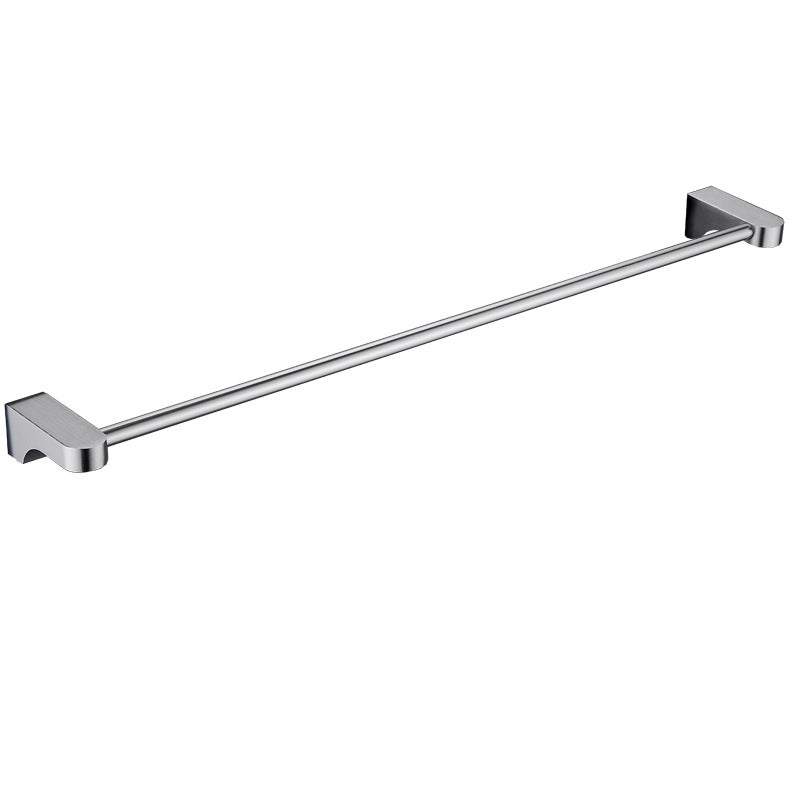 6-Piece Chrome Bathroom Accessory as Individual or as a Set with Towel Ring Bar Single Bar Towel Bar Clearhalo 'Bathroom Hardware Sets' 'Bathroom Hardware' 'Bathroom Remodel & Bathroom Fixtures' 'bathroom_hardware_sets' 'Home Improvement' 'home_improvement' 'home_improvement_bathroom_hardware_sets' 6897084