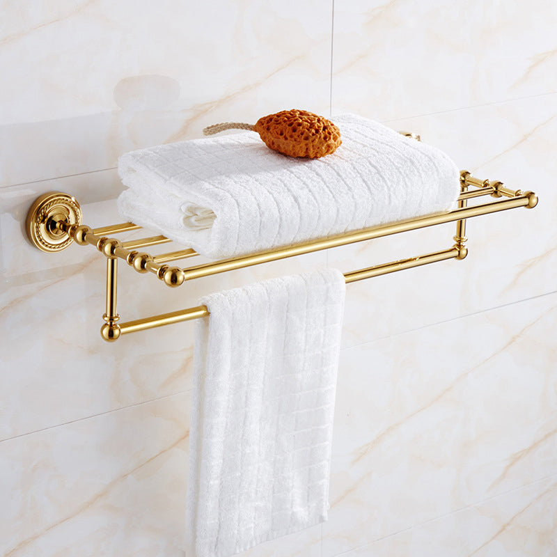 Traditional Golden Bath Hardware Set Copper Bathroom Accessory Kit Towel Rack Clearhalo 'Bathroom Hardware Sets' 'Bathroom Hardware' 'Bathroom Remodel & Bathroom Fixtures' 'bathroom_hardware_sets' 'Home Improvement' 'home_improvement' 'home_improvement_bathroom_hardware_sets' 6897208