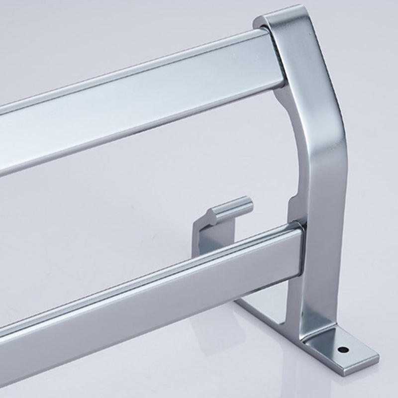 5-Piece Bathroom Accessory Set Alumimun Bath Shelf/Towel Bar Included Bathroom Set Clearhalo 'Bathroom Hardware Sets' 'Bathroom Hardware' 'Bathroom Remodel & Bathroom Fixtures' 'bathroom_hardware_sets' 'Home Improvement' 'home_improvement' 'home_improvement_bathroom_hardware_sets' 6897292