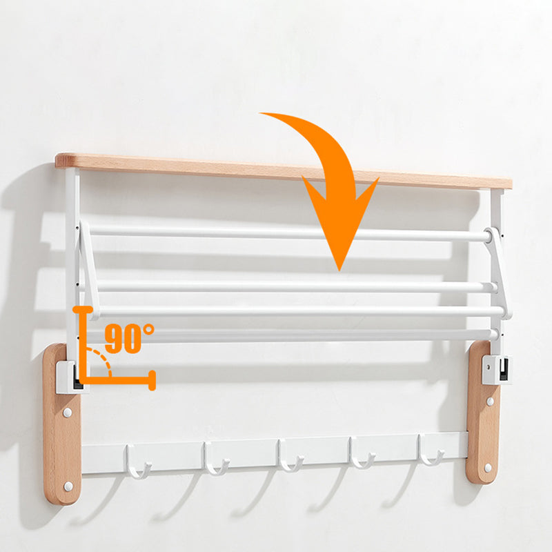 White Bathroom Set Solid Wood & Aluminum Bathroom Accessory as Individual or as a Set Clearhalo 'Bathroom Hardware Sets' 'Bathroom Hardware' 'Bathroom Remodel & Bathroom Fixtures' 'bathroom_hardware_sets' 'Home Improvement' 'home_improvement' 'home_improvement_bathroom_hardware_sets' 6897463