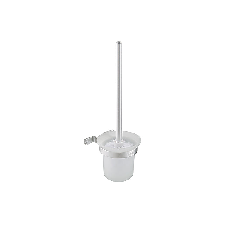 Silver Bathroom Hardware Set Modern Bathroom Accessory as Individual or as A Set Toilet Brush Clearhalo 'Bathroom Hardware Sets' 'Bathroom Hardware' 'Bathroom Remodel & Bathroom Fixtures' 'bathroom_hardware_sets' 'Home Improvement' 'home_improvement' 'home_improvement_bathroom_hardware_sets' 6897796