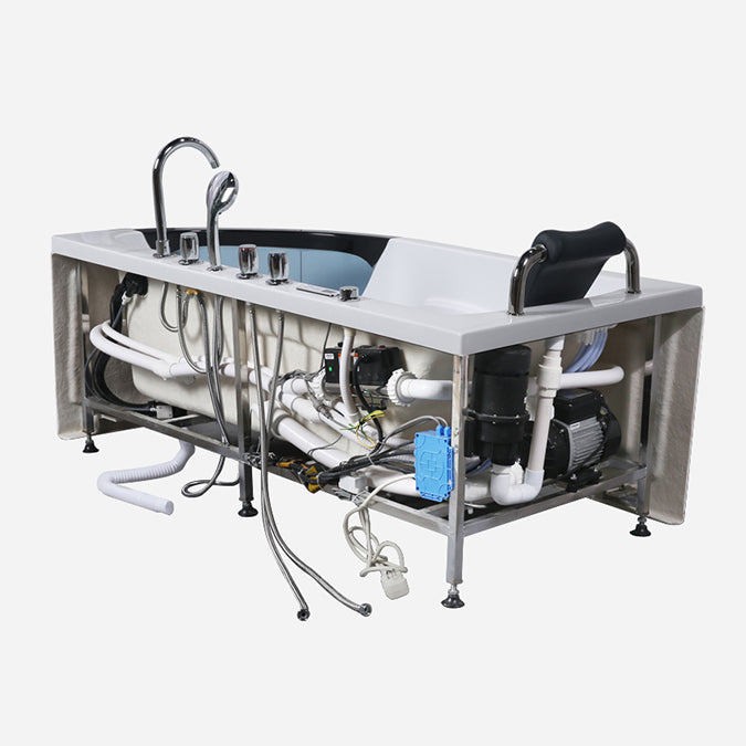 Free Form Corner Bathtub Acrylic Soaking White Modern Back to Wall Bathtub Clearhalo 'Bathroom Remodel & Bathroom Fixtures' 'Bathtubs' 'Home Improvement' 'home_improvement' 'home_improvement_bathtubs' 'Showers & Bathtubs' 6908271