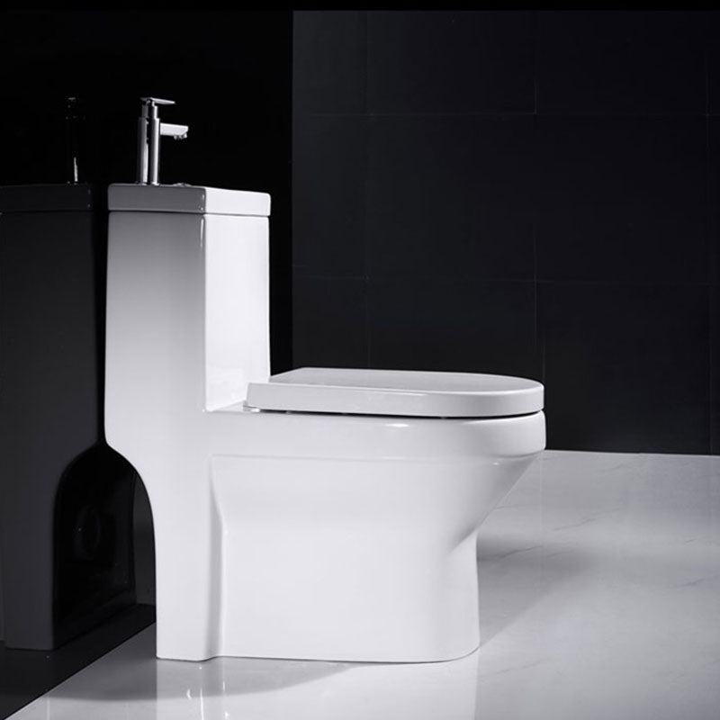Modern Toilet Bowl Floor Mounted Porcelain All-In-One Flush Toilet Clearhalo 'Bathroom Remodel & Bathroom Fixtures' 'Home Improvement' 'home_improvement' 'home_improvement_toilets' 'Toilets & Bidets' 'Toilets' 6908730